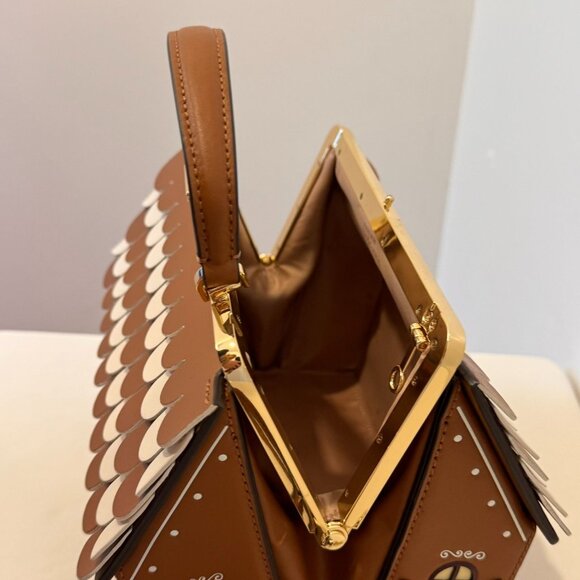 NEW Rare Kate Spade Gingerbread House Crossbody Satchel Limited Edition K9373 No - Picture 11 of 16
